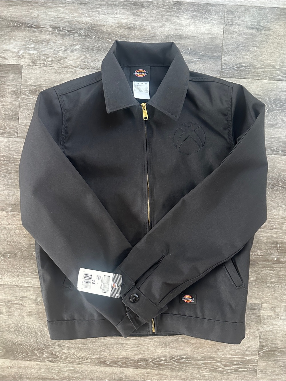Dickies x Xbox Eisenhower Black Jacket with Gold Zipper